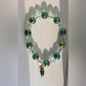 Enchanted Emerald Confetti Bracelet